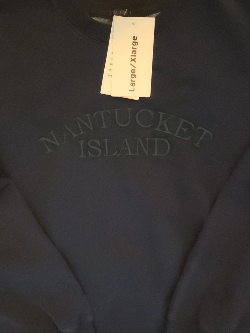 Joaltusa Nantucket Island sweatshirt in Black Large NWT
